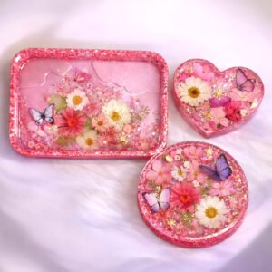 Vanity Tray- Soap Dish- Jewelry Organization- Neon Multicolor