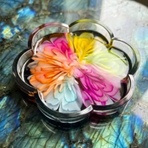 Resin Mandala Bloom Coaster